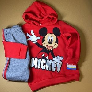Disney Mickey Mouse Hooded Sweatshirt and Sweatpants Jogger Set